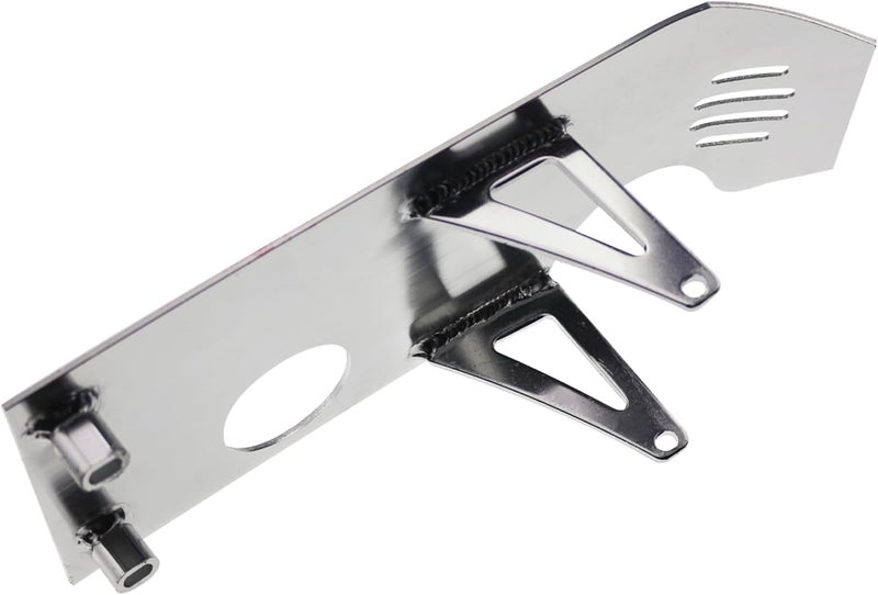 New Olym Aluminum Foot Start Engine Skid Plate for XR50 XR70 Lifan YX SSR110 125 Thumpstar Coolster Apollo Kymco GMX NXD Demonx TaoTaoDB17 50cc 70cc 90cc 110cc 125cc 140cc 150cc Pit Dirt Bike Silver - Image 5
